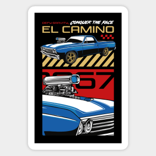 Vintage El Camino Car Sticker